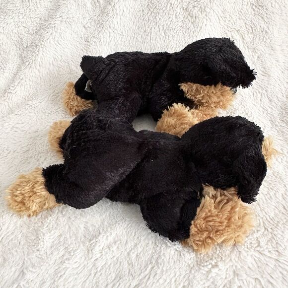 Old Navy Black Brown Dog Puppy 8” Plush Lot Of 2 Stuffed Animal Toy - Picture 5 of 6